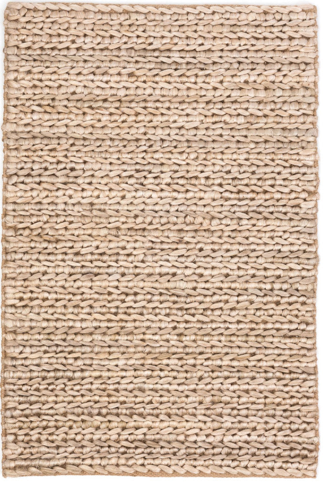Dash & Albert Jute Handwoven Bleached Oak Rug, Natural, 5' x 8'