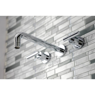 KS8021CML Two-Handle Wall Mount Tub Faucet, Polished Chrome