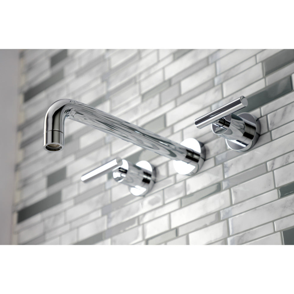 KS8021CML Two-Handle Wall Mount Tub Faucet, Polished Chrome