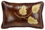 Embroidery Leaf Pillow, 12x19