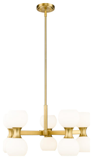 Z-LITE 10-Light Chandelier, Modern Gold