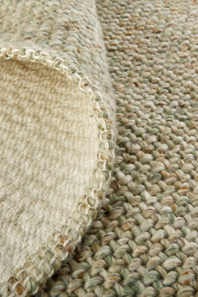 Weave & Wander Siona Space Dyed Flatweave Rug, Green, 8' X 10'
