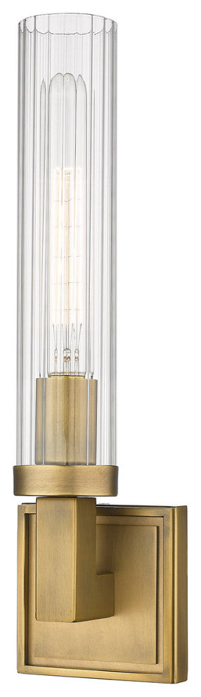 Zlite 3031-1S-RB 1-Light Wall Sconce, Clear