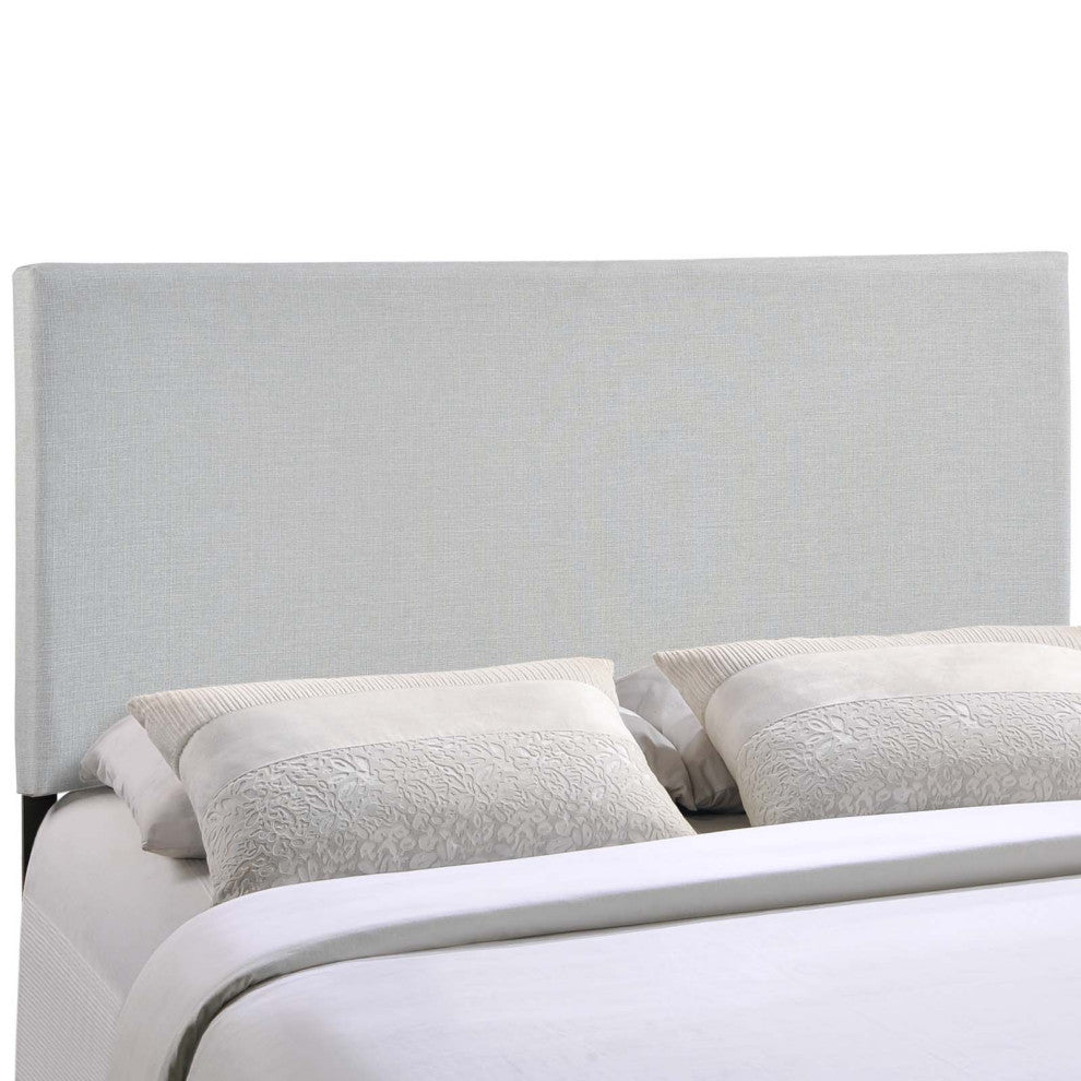 Region King Upholstered Headboard, Sky Gray