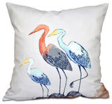 Sunbathers, Animal Print Pillow, Gray, 16"x16"