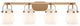 Pilaster Ii Sphere 4 37" Bath Vanity-Light Brushed Brass
