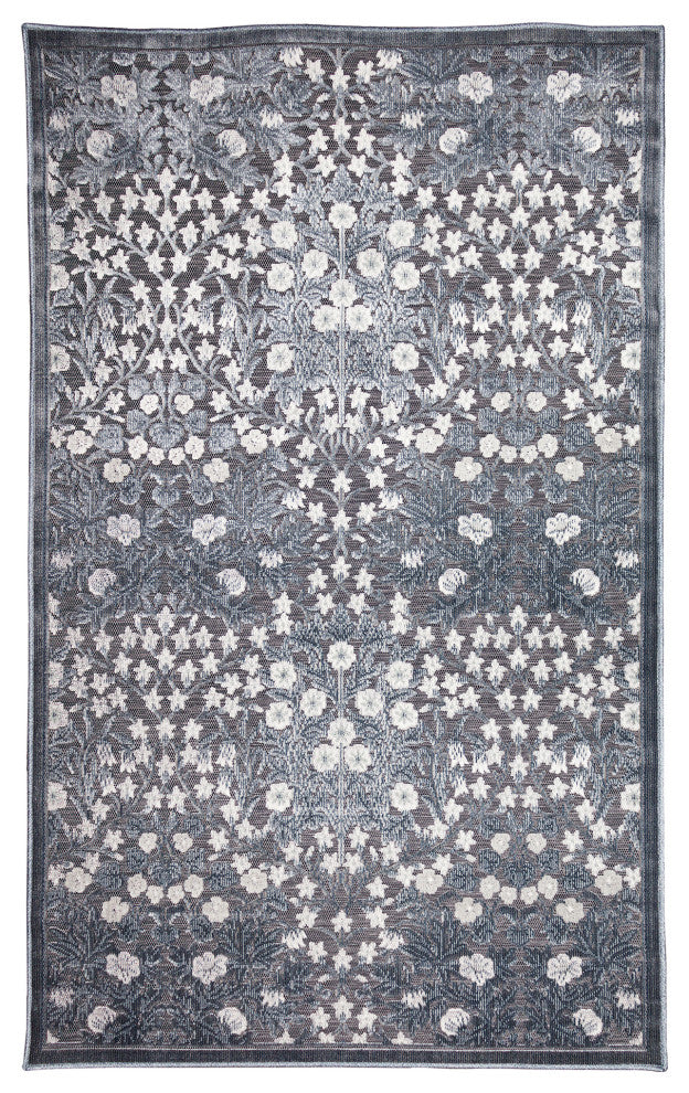 Canyon Flower Patch Indoor/Outdoor Rug Carbon 2'6"x3'11"