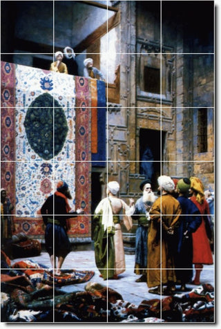 Lawrence Alma-Tadema Historical Painting Ceramic Tile Mural #99, 17"x25.5"