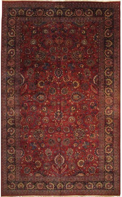 Pasargad DC Persian Mashad Hand Knotted Rug, 10'2"x16'8"