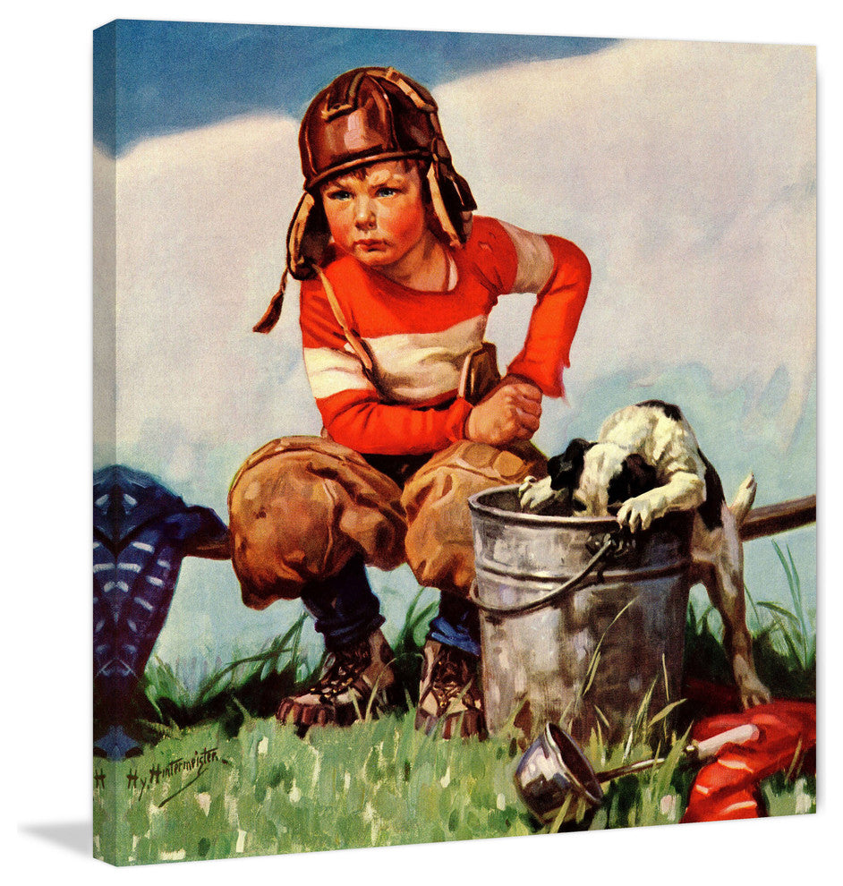 "Young Pilot" Painting Print on Canvas by Curtis