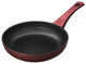 Saflon Titanium Nonstick Fry Pan, 4mm Forged Aluminum, PFOA Free, Red, 8"