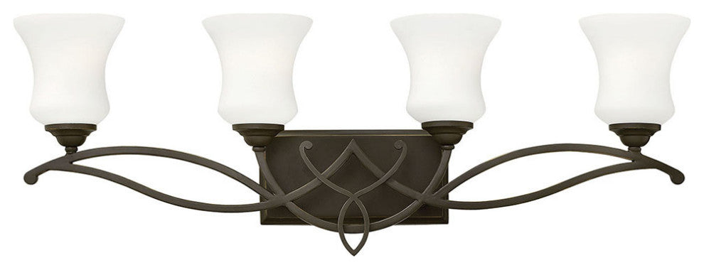 Hinkley Brooke Large Four Light Vanity, Olde Bronze
