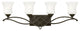 Hinkley Brooke Large Four Light Vanity, Olde Bronze