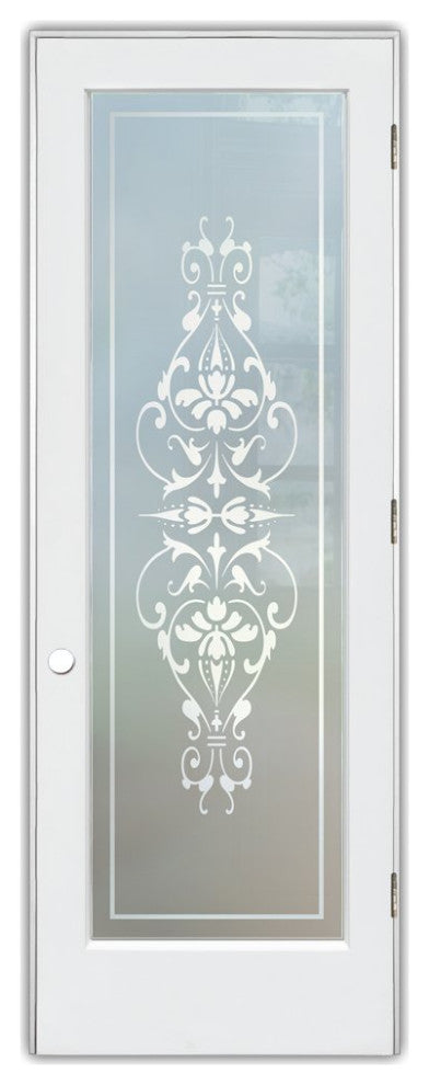 Interior Prehung Door or Interior Slab Door - Bordeaux - Primed - 28" x 96"...