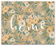 Feels Like Home Beige Tropical Floral 20x16 Canvas Wall Art