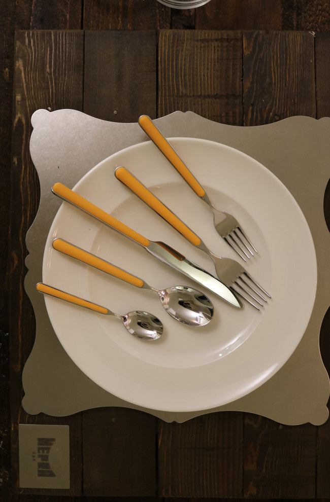Fantasia Flatware Set, Orange, 20 Pcs.