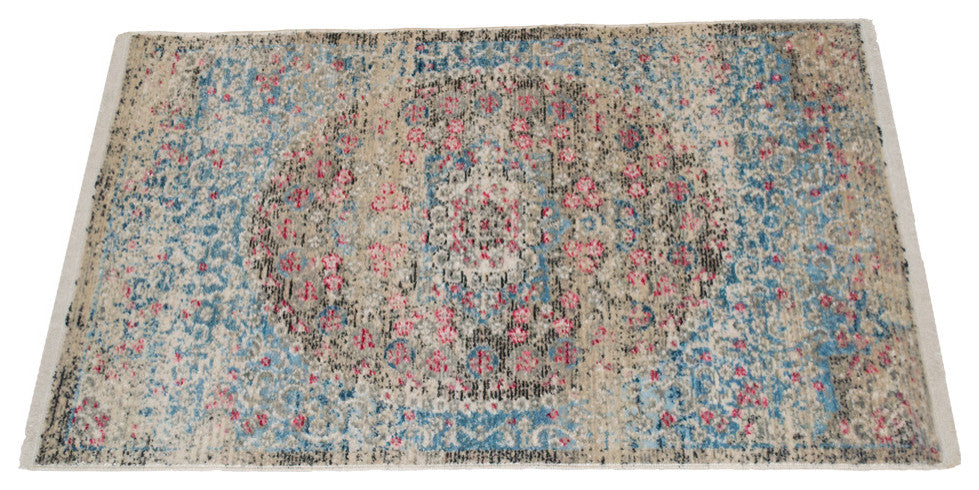 Machine Made Polyester Durable Indoor Outdoor Washable Oriental Pattern Footmat