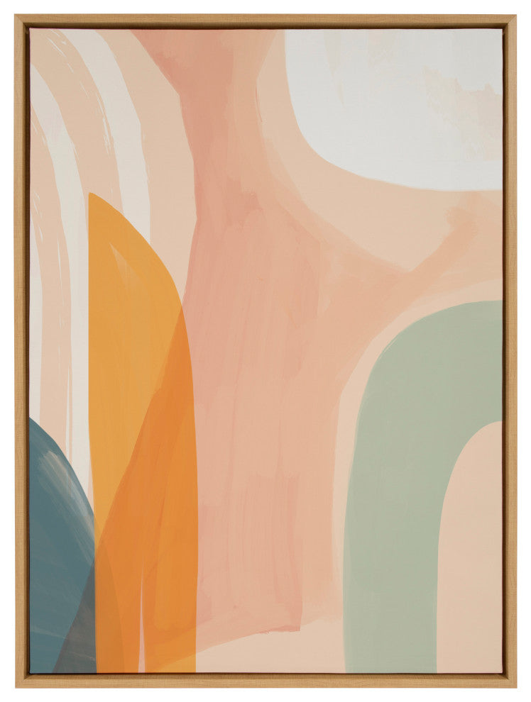 Sylvie Sunrise Framed Canvas by Kate Aurelia Holloway, Natural, 28"x38"