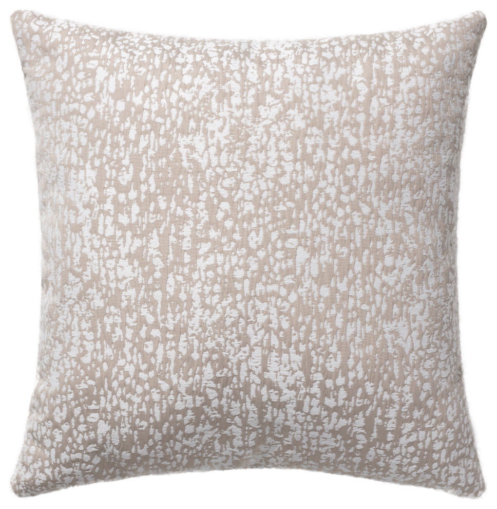 Linum Home Textiles Structure Decorative Pillow Cover, Taupe, Square