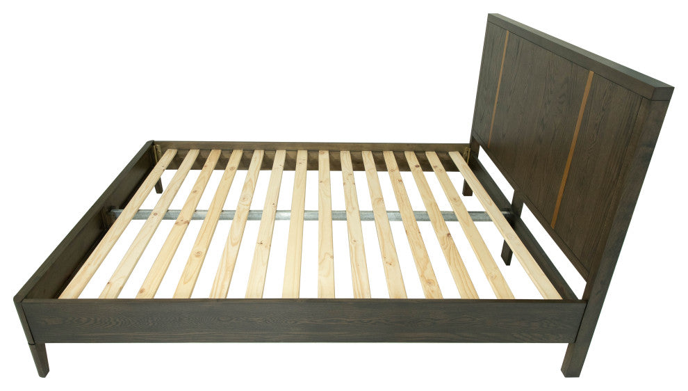 Modrest Oakley Mid-Century Eastern King Size Dark Brown Bed