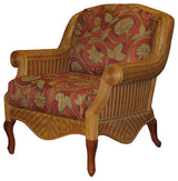 Palm Beach Arm Chair in Cinnamon, Midnight Fabric