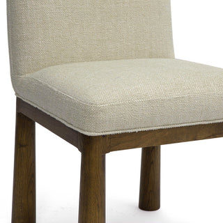Tiara Performance Basketweave Fabric Dining Chair, Cream
