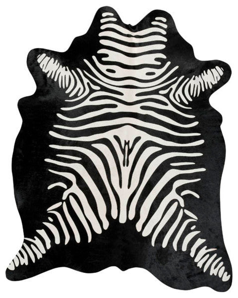 Pergamino Zebra Reverse Cowhide Rug
