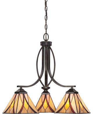 Asheville 3-Light Chandelier, Valiant Bronze