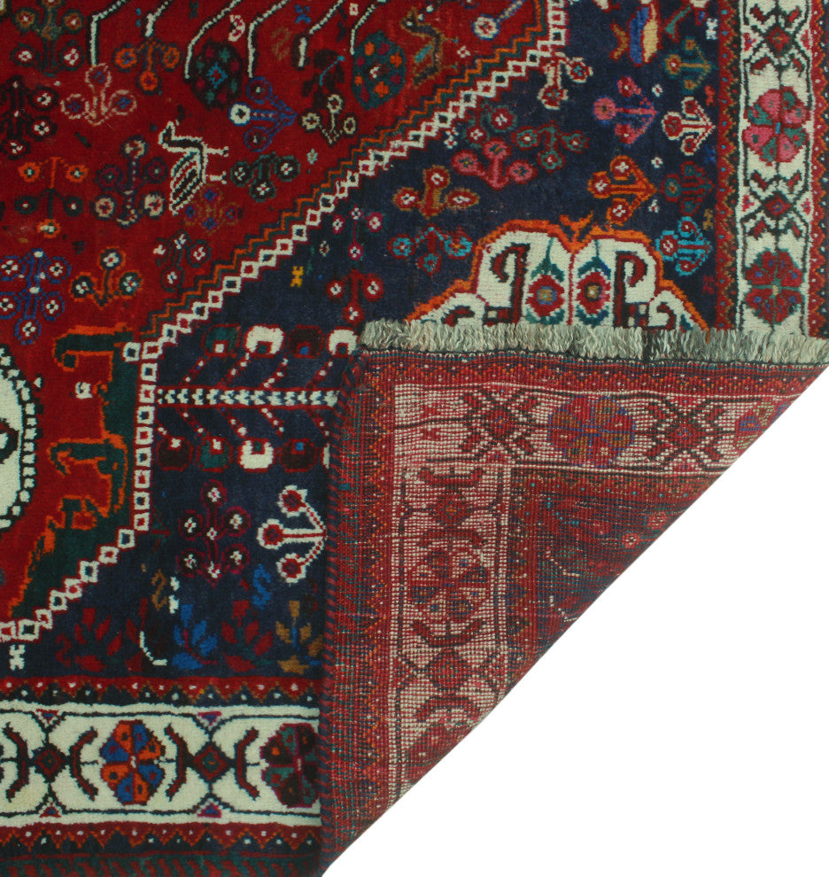Fine Vintage Distressed Creighto Red Rug