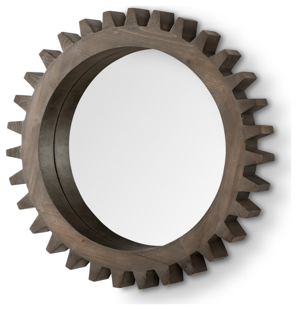 Industrial Wall Mirror, Cog Mirror II