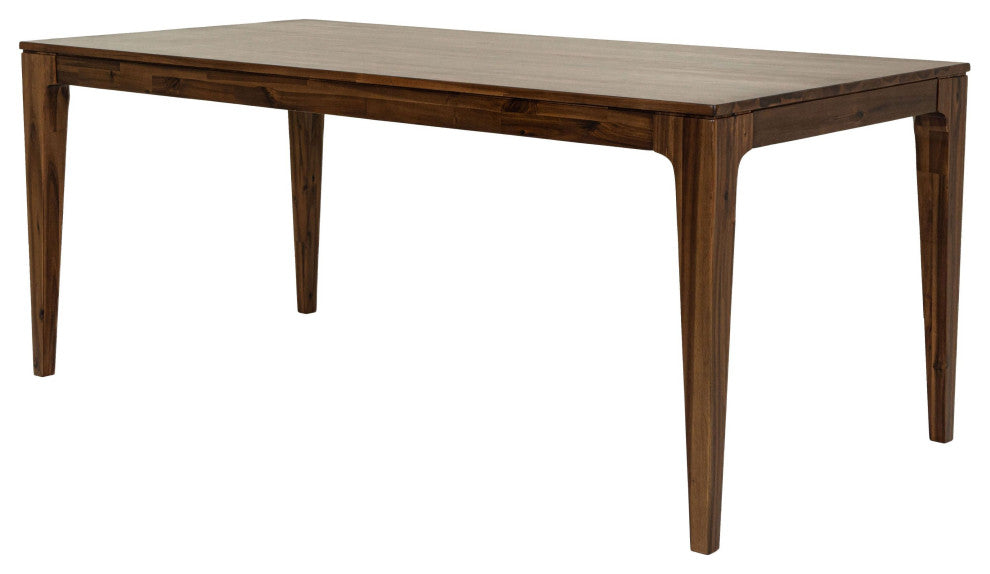 Allure 72" Wide Acacia Wood Dining Table, Brown