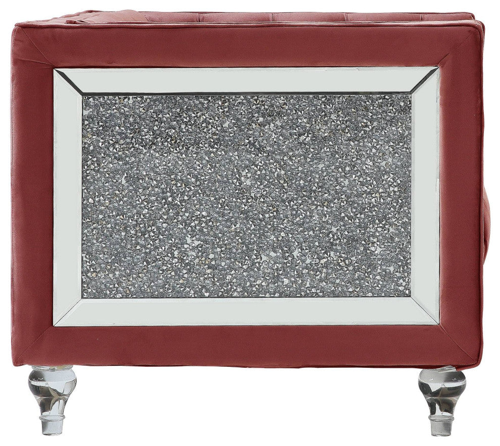 HeiberoII Chair, Pink Velvet