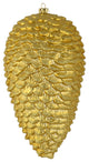 Vickerman N187308D 10" Gold Matte Glitter Pinecone Christmas Ornament