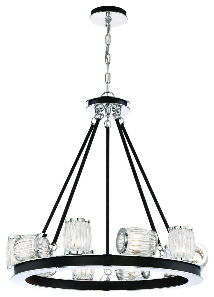 Eurofase 31652-018 8-Light Chandelier, Barile