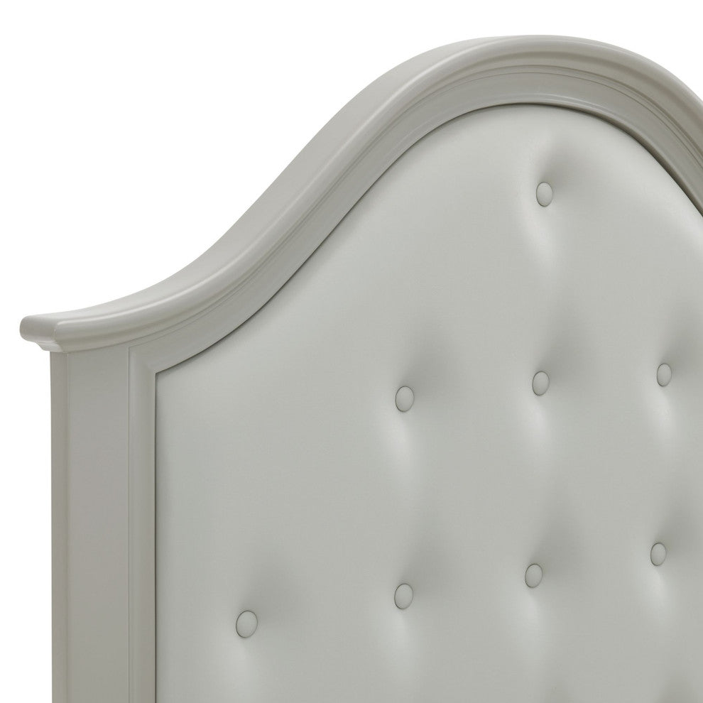 Jesse Twin Panel Bed With Trundle, Gray