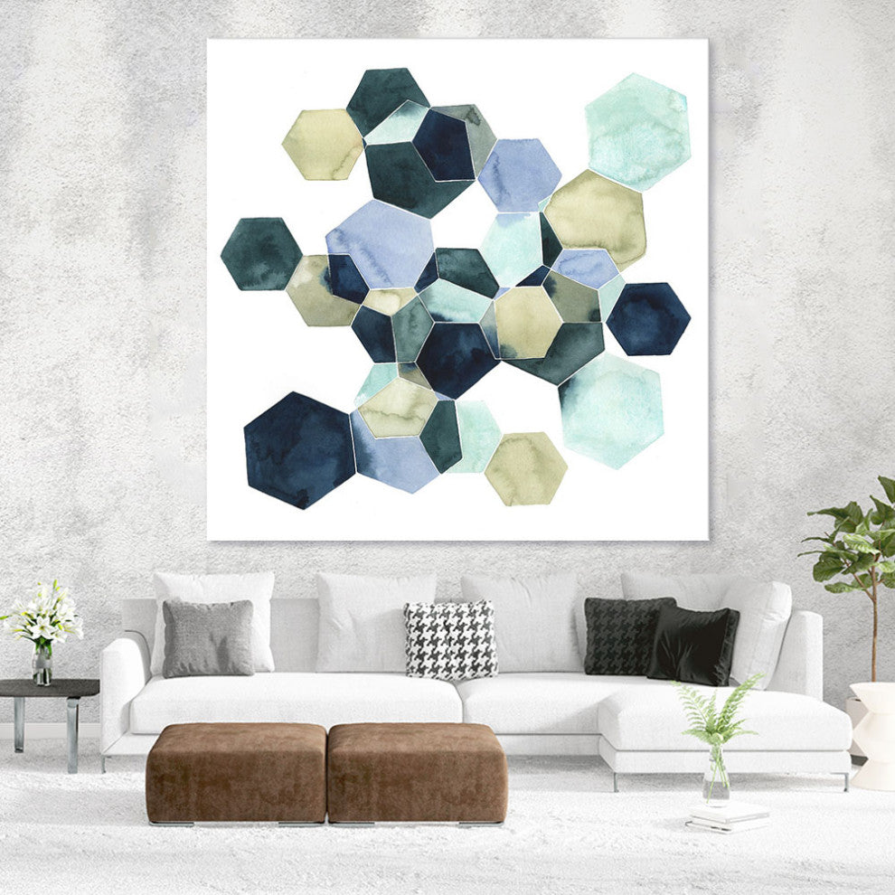"Crystallize I" Fine Art Giant Canvas Print, 54"x54"