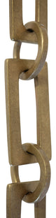 RCH Hardware Brass Rectangle Chandelier Chain, Various Finishes, Antique Brass,