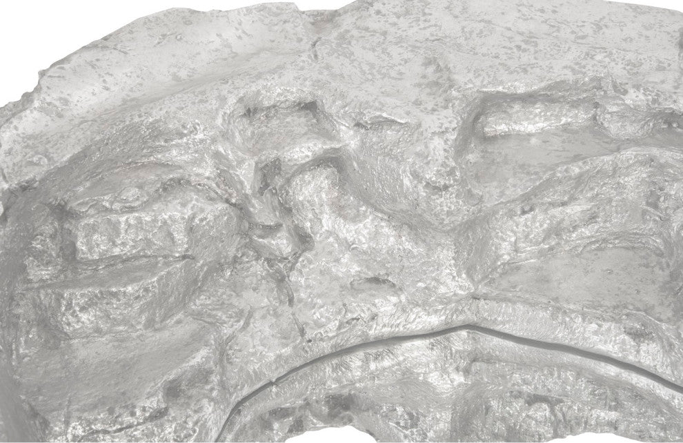 Rock Pond Mirror, Silver Leaf, 9"x40"x40"