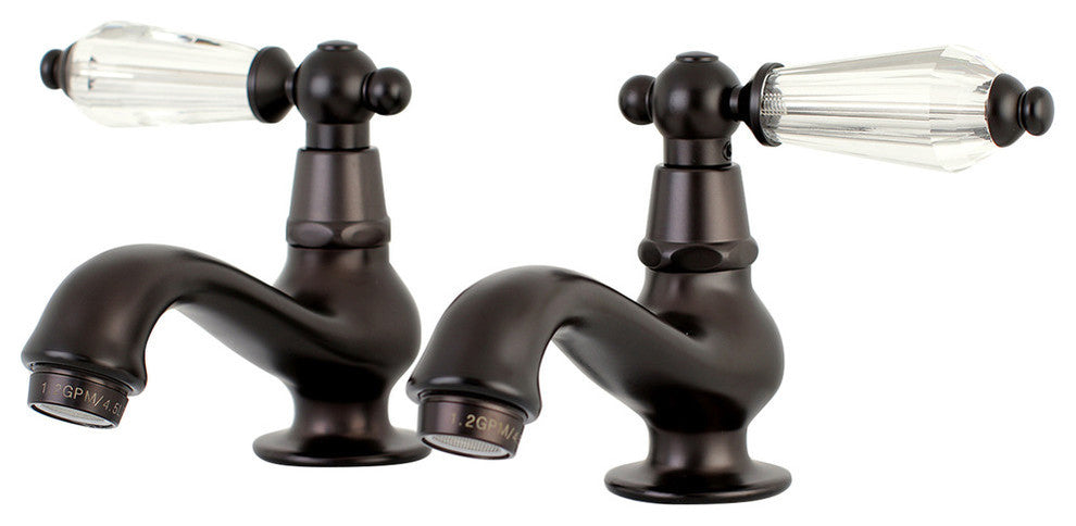 Kingston Brass Basin Faucet With Cross Handle, Oil Rubbed Bronze