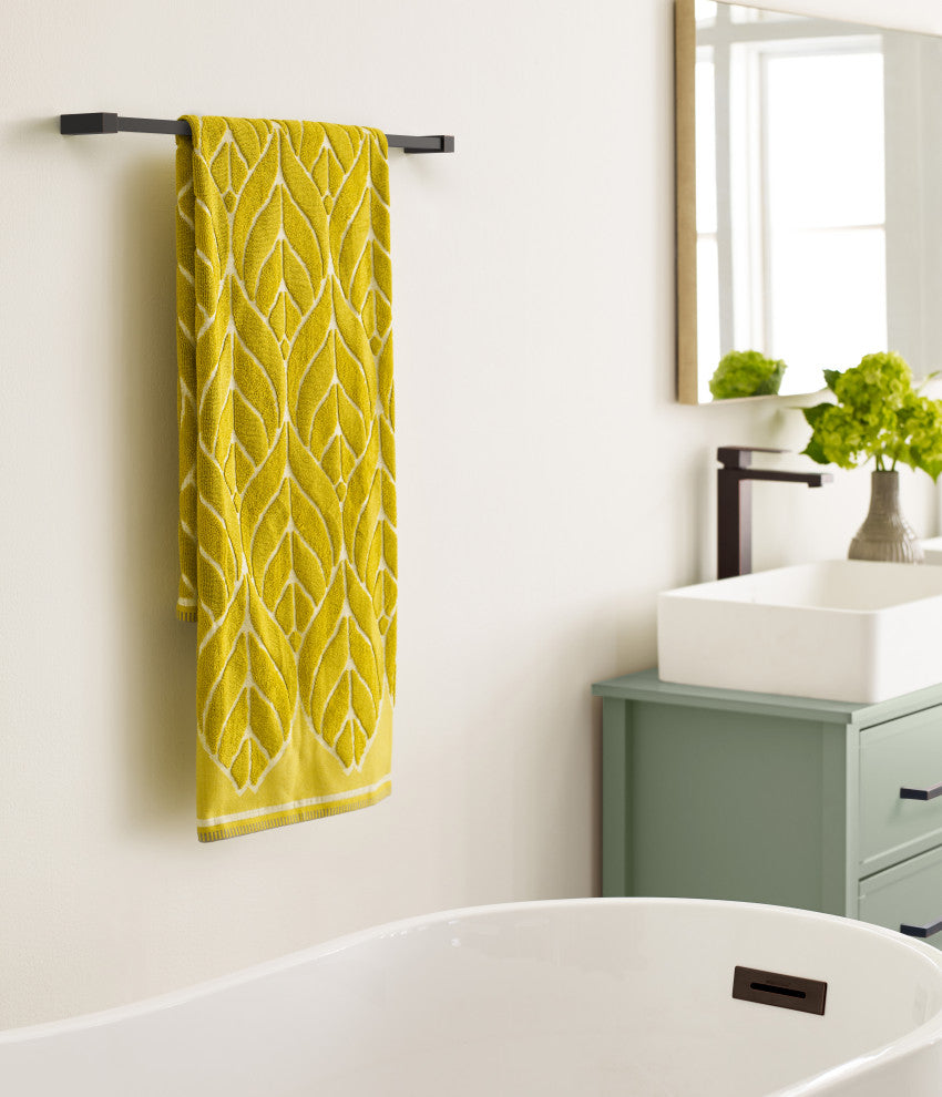 Amerock Monument Contemporary Towel Bar, Oil Rubbed Bronze, 24" Center-to-Center