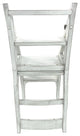 Folding Library Chair - Antique White