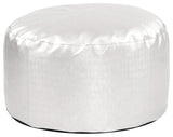 Howard Elliott Foot Pouf Luxe Mercury