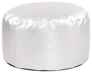 Howard Elliott Foot Pouf Luxe Mercury