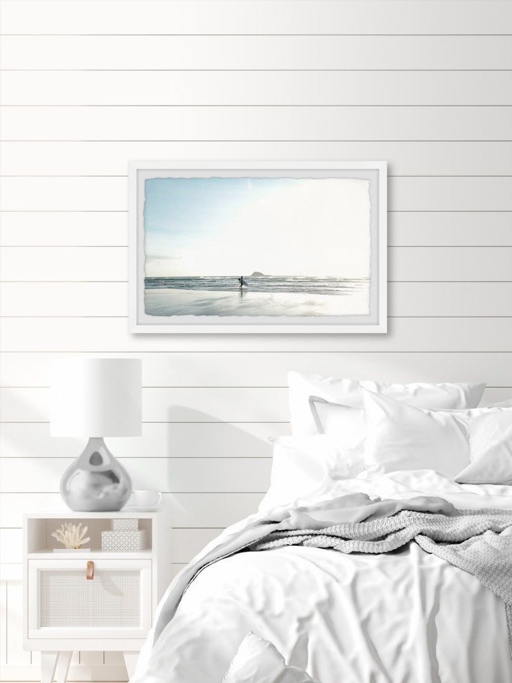 "Early Morning Surf" Framed Painting Print, 45x30