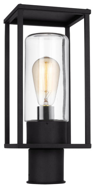 Vado One Light Outdoor Post Lantern, Black