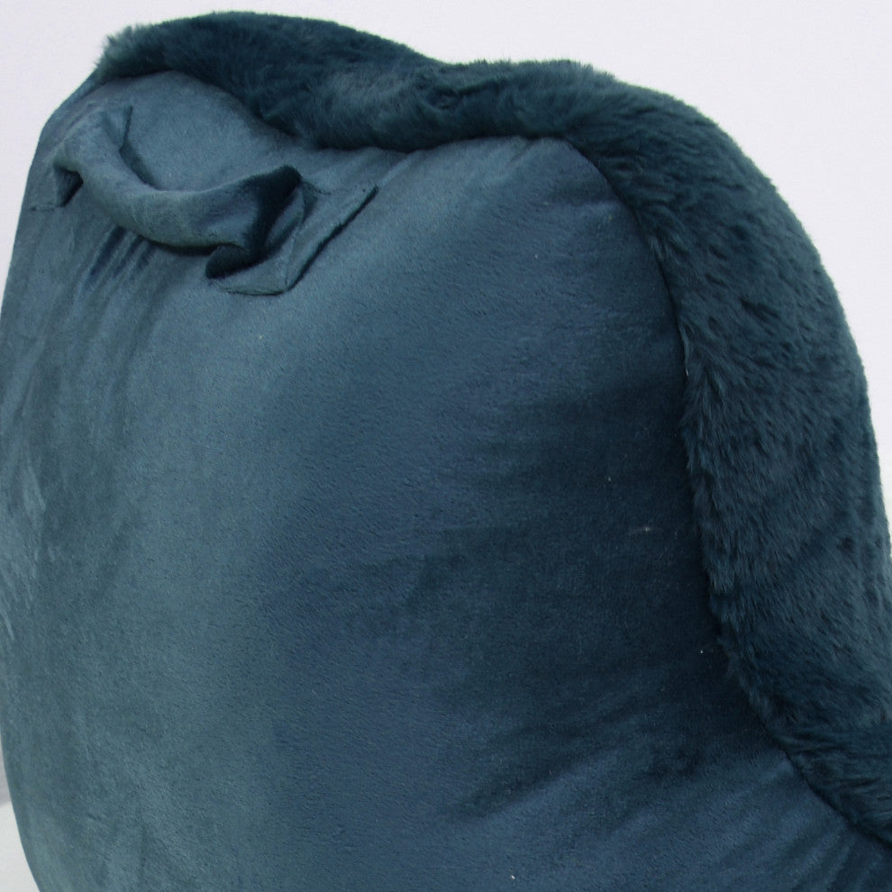 Faux Fur Bedrest Shell, Dragonfly, 20"x18" X17"