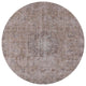 Ahgly Company Indoor Round Mid-Century Modern Area Rugs, 4' Round