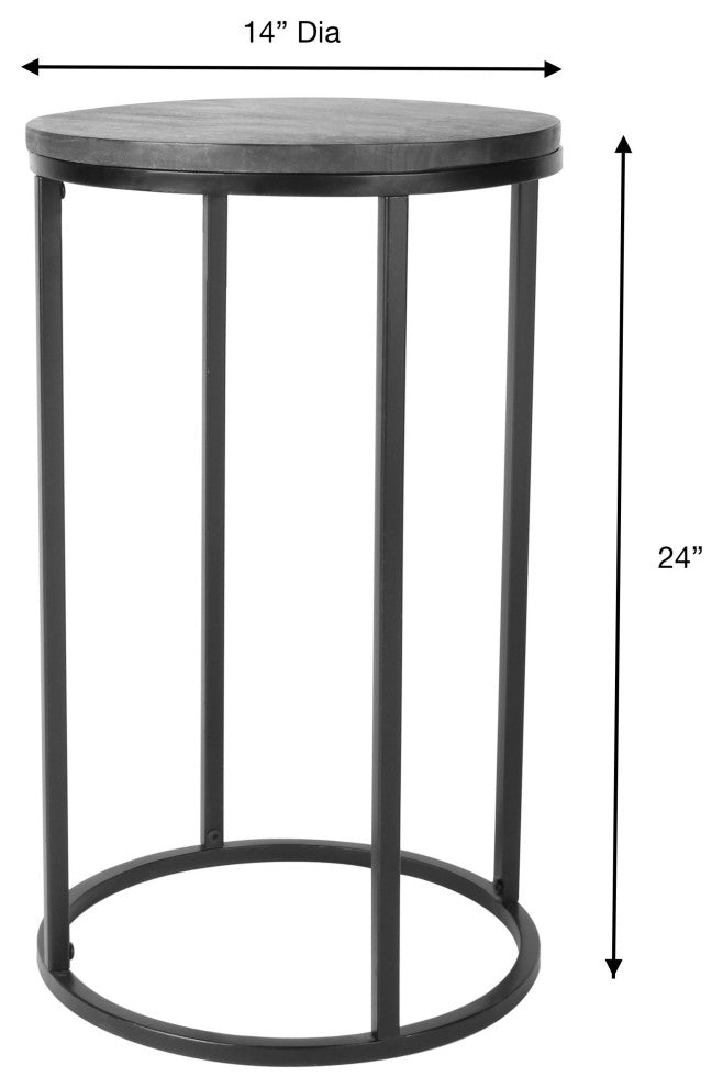Surya Aryaa Yaa-014 End Table 24"Hx14"Wx14"D