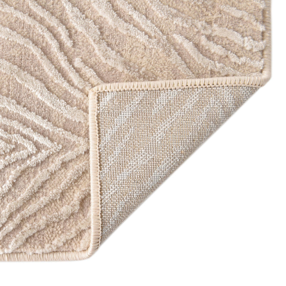 Unique Loom Meghan Finsbury Rug, Ivory Beige, 2'x9'10" Runner