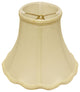 8" Ivory Slanted Scallop Bell Monay Shantung Lampshade
